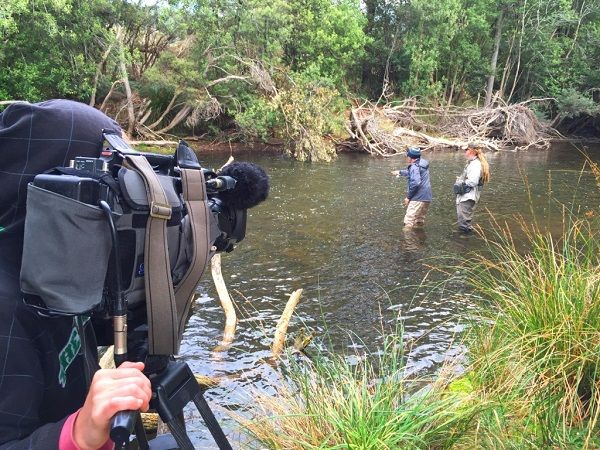 All the action was caught for an upcoming Fishing Australia TV program