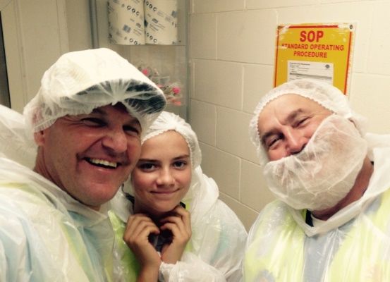 Where’s the cheese-yep we had to say it...and we found it via a special tour under King Island Dairy with Peter Russell Clark lookalike Ian Johnston