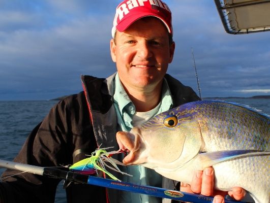 Rob with a stunning ‘Queen Snapper’, a prized catch from the great southern ocean.