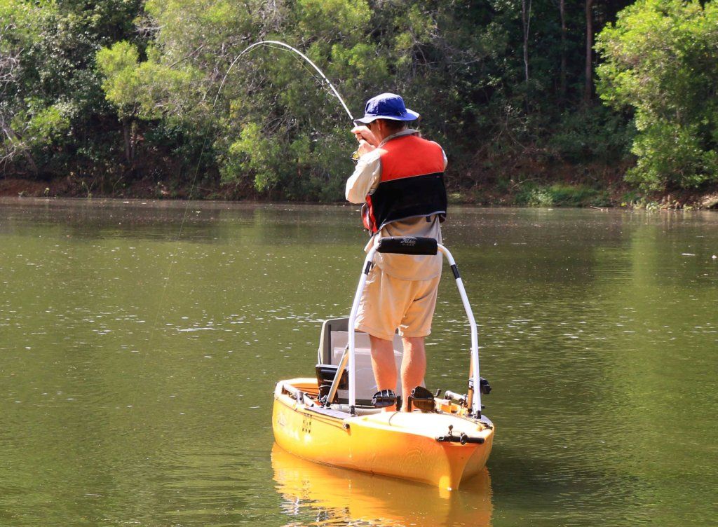 First up is the brilliant bass fishing near my new base at Pelican Waters.