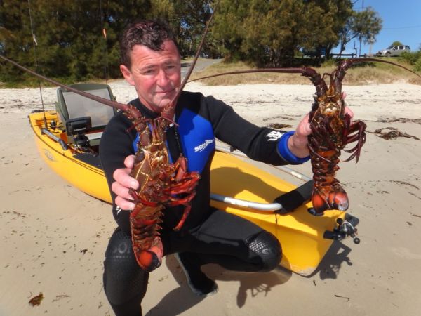 Danny Turner with some nice Jervis Bay Crays