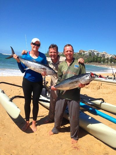Rob hooks up with Local Kayak Anglers Paul O’Leary and Lynette Parker