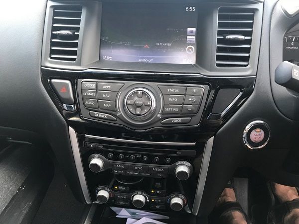 The interior has loads of modern tech features