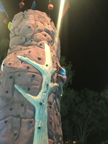 Event includes rock climbing