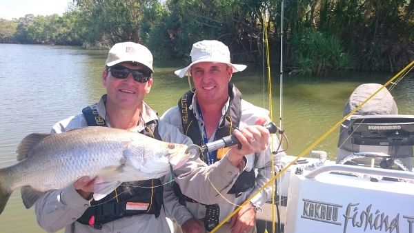 The lads use all new gear and techniques that yield exceptional numbers of barra...even in the dry season