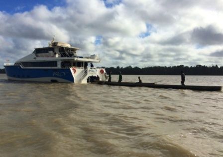 Charter Boat K20 was the base for this epic 600 kilometre Exploratory Journey up the Fly River