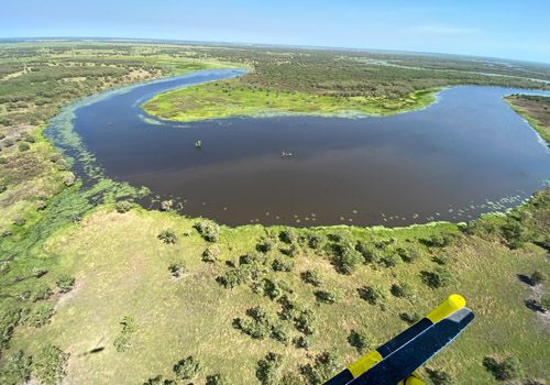 Miles of rivers to explore – and a birds eye view means you can land at the best spots.