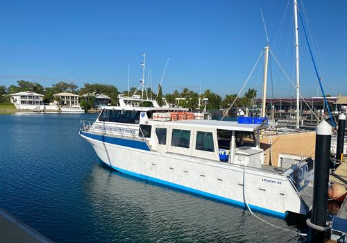 One of Arafura Bluewater Charters boats – they are all first class.