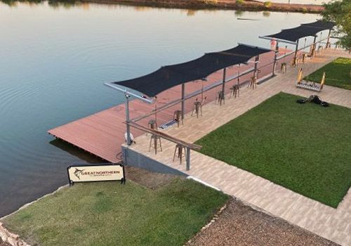 Barramundi Adventures’ main deck as seen from the viewing platform.