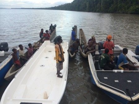 Meeting with friendly locals before fishing a new area was an important courtesy act, and was good fun for all involved