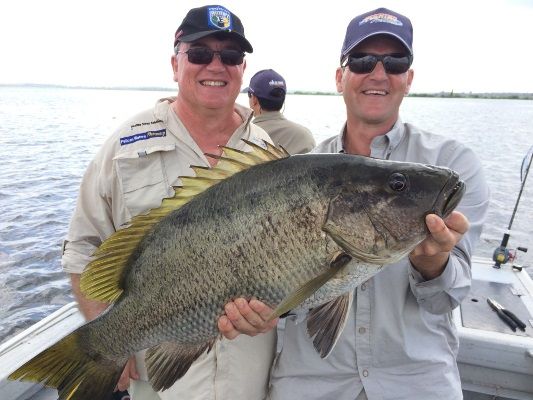 This is what it’s all about’ Noel Slabbert is on the board with a nice sized black bass
