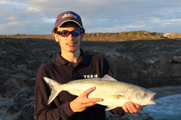 Tom Joyce with Australian Salmon