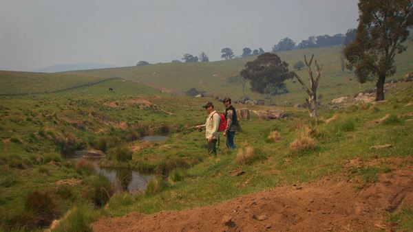 Andrew and Rob Fishing at Oberon