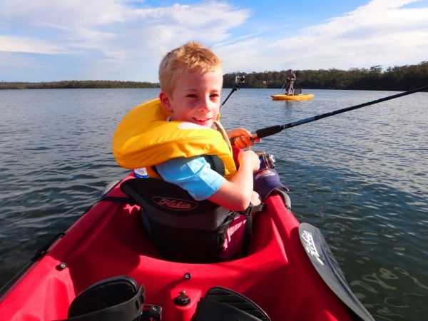 Captain Jack Adams enjoys the front seat of Robs Hobie in Episode 10 2012 series