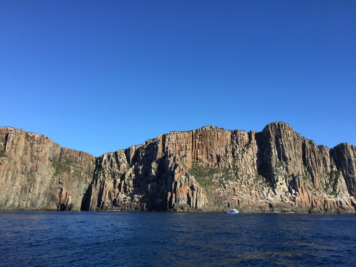 There’s a boat there some where! These are the highest sea side cliffs in the southern hemisphere.