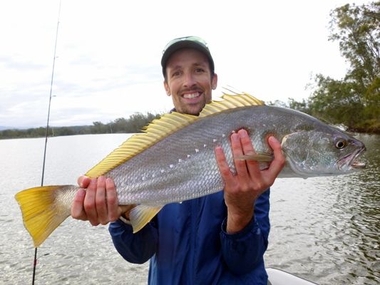 The author with a 70cm Mulloway on the last cast of the day 800kb