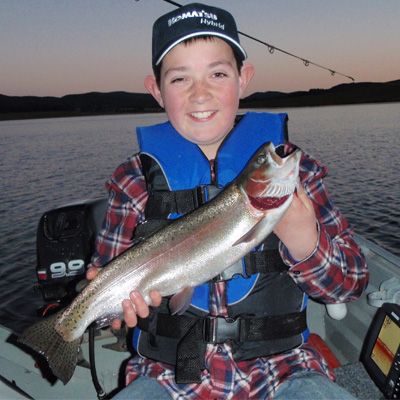 Harry Dival with one of last years rainbow trout from Pejar