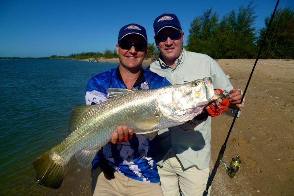 Les and Rob with nice Barra