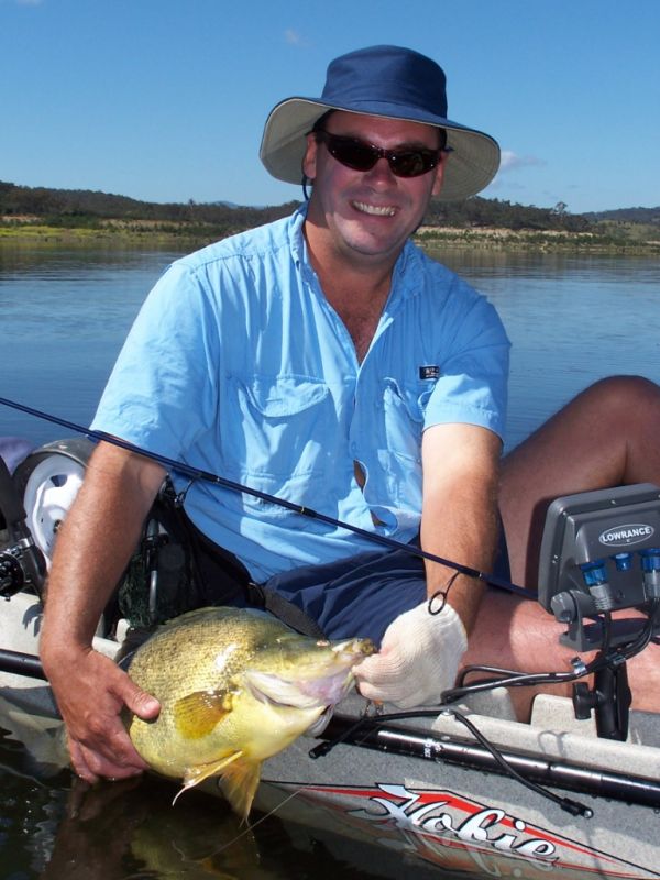 Mike Nicholls caught this Spring Time Golden Perch at Googong Dam ACT