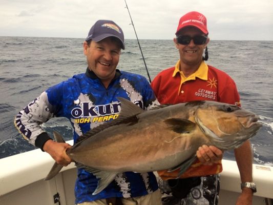 Rob and Peter with Samson fish