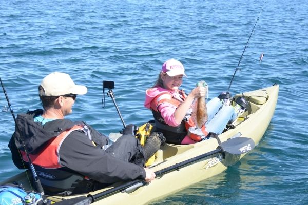 Squid fishing at King Island