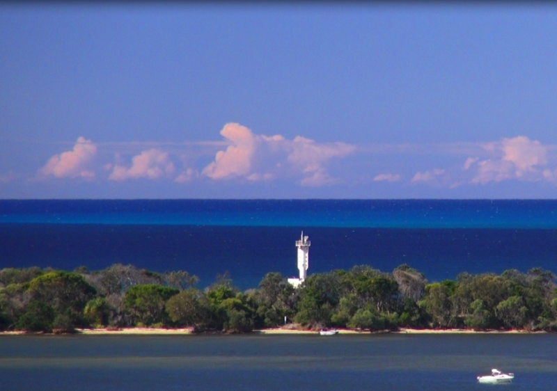 With Pumicestone Passage in the foreground and the Pacific Ocean in the distance many trophy species await the team